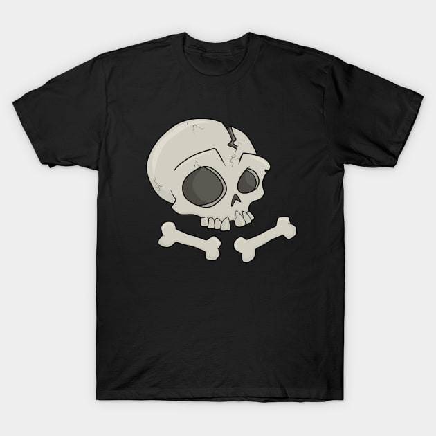 Cute Halloween skull T-Shirt by valentinahramov